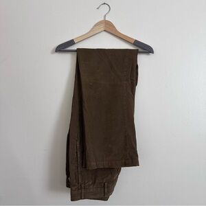 ZANELLA FOR NORDSTROM Corduroy Pants - Dark Tan / Green